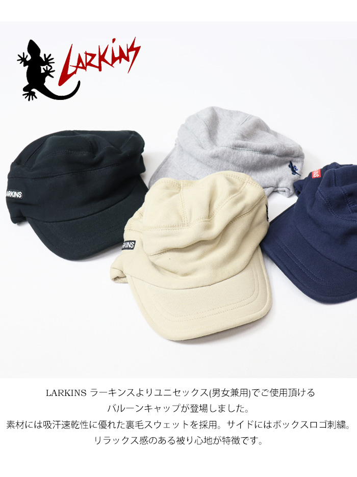 LARKINS ラーキンス スウェット バルーンキャップ 帽子 メンズ レディース ユニセックス キャップ ブランドロゴ LKTM-071