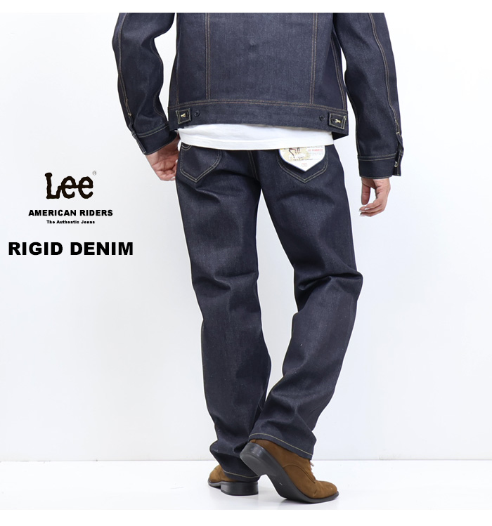 リー　生デニム　セットアップ　未洗い SUPERSIZED ビッグシルエットライダースデニムジャケット セットアップ