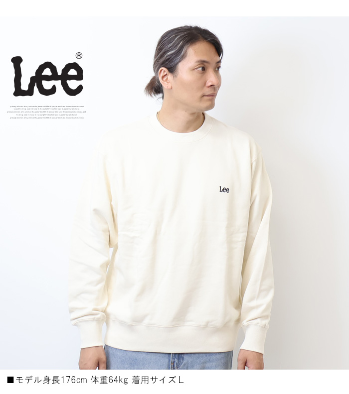Lee リー バックプリント スウェットシャツ トレーナー メンズ Lee リー バックプリント スウェットシャツ トレーナー メンズ