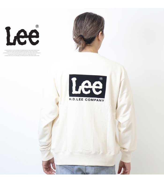 Lee リー バックプリント スウェットシャツ トレーナー メンズ Lee リー バックプリント スウェットシャツ トレーナー メンズ