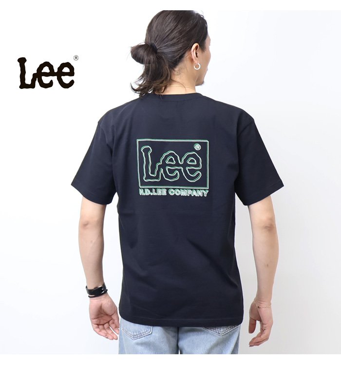 Lee（リー） バックロゴ刺繍 半袖Tシャツ メンズ レディース ユニ