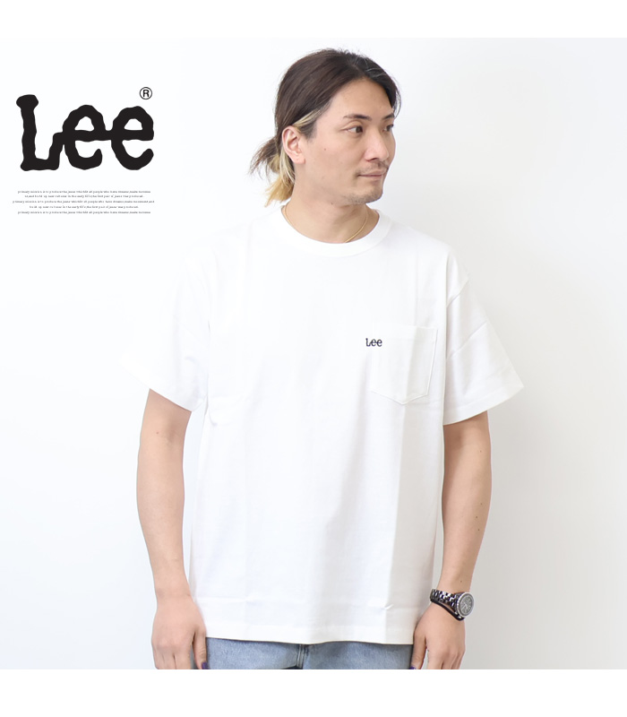 Lee リー ロゴ刺繍 胸ポケット 半袖Tシャツ メンズ レディース