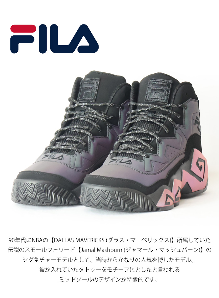 FILA フィラ スニーカー MB MASHBURN REFLECT MB マッシュバーン リフレクト メンズ ハイカットメンズ 靴 シューズ  送料無料 MFW24020 : bd-mfw24020 : REX ONE - 通販 - Yahoo!ショッピング