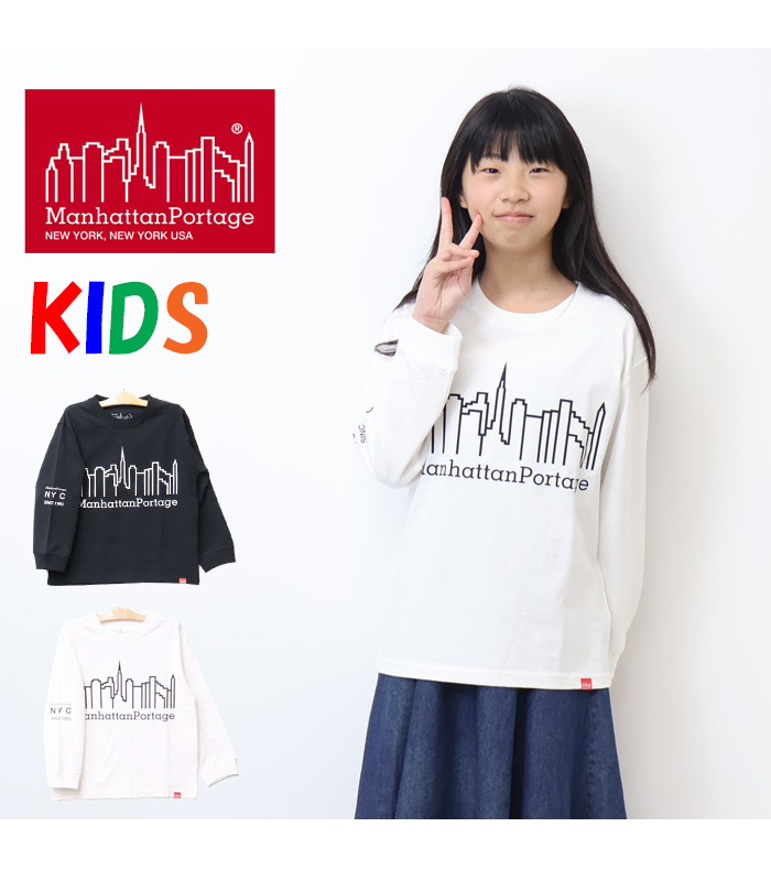 Manhattan Portage（マンハッタンポーテージ） キッズ ロゴプリント
