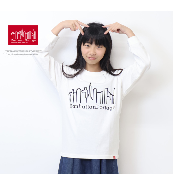 Manhattan Portage（マンハッタンポーテージ） キッズ ロゴプリント