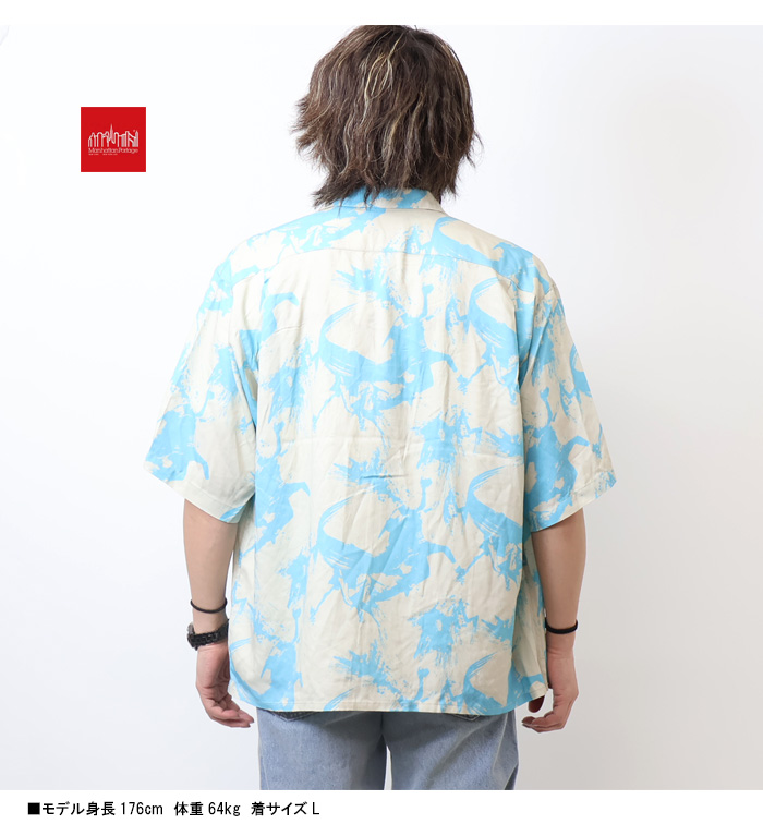 Manhattan Portage（マンハッタンポーテージ） 総柄 アロハシャツ 半袖