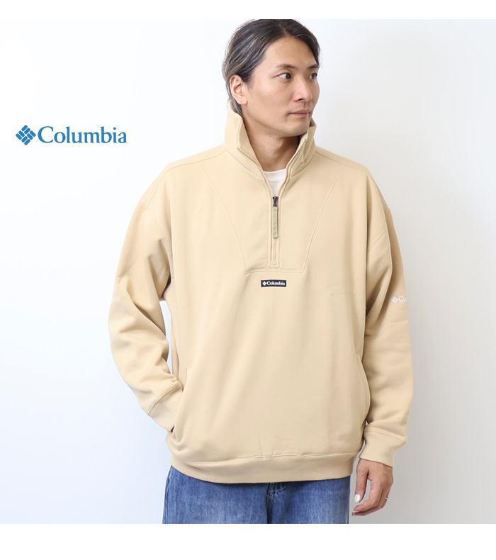 Columbia コロンビア フレミングベイスウェットハーフジップ 裏