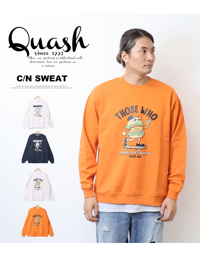 Quash クアッシュ ヘビー裏毛 フード発砲プリント スウェットシャツ トレーナー メンズ Q24-410-41G : bd-q24-410-41g  : REX ONE - 通販 - Yahoo!ショッピング