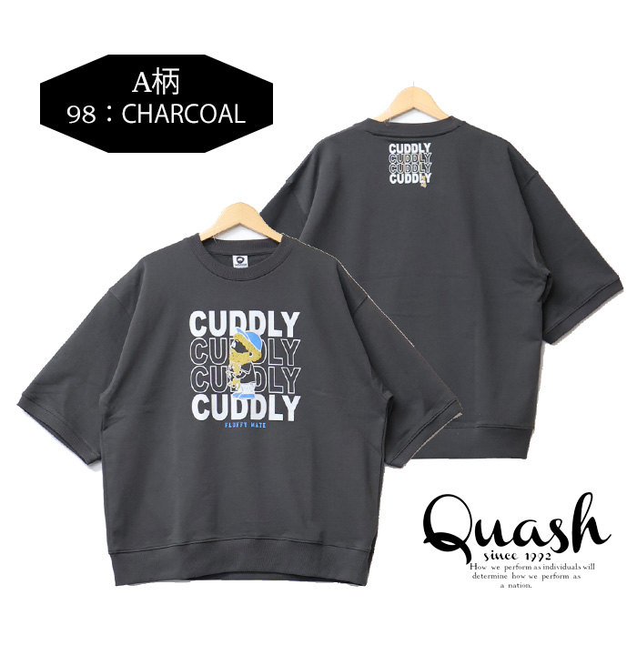 Quash（クアッシュ） MOJASH モジャッシュ ヒゲおじさんキャラ 5分袖