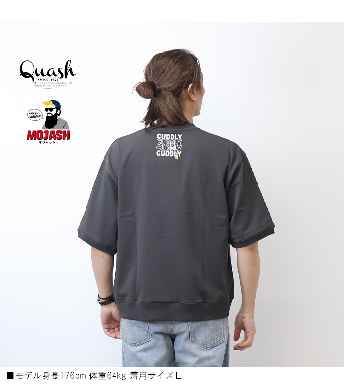 Quash（クアッシュ） MOJASH モジャッシュ ヒゲおじさんキャラ 5分袖