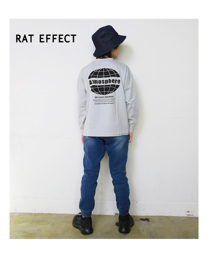RAT EFFECT キッズ サイドライン デニムジョガーパンツ ロング