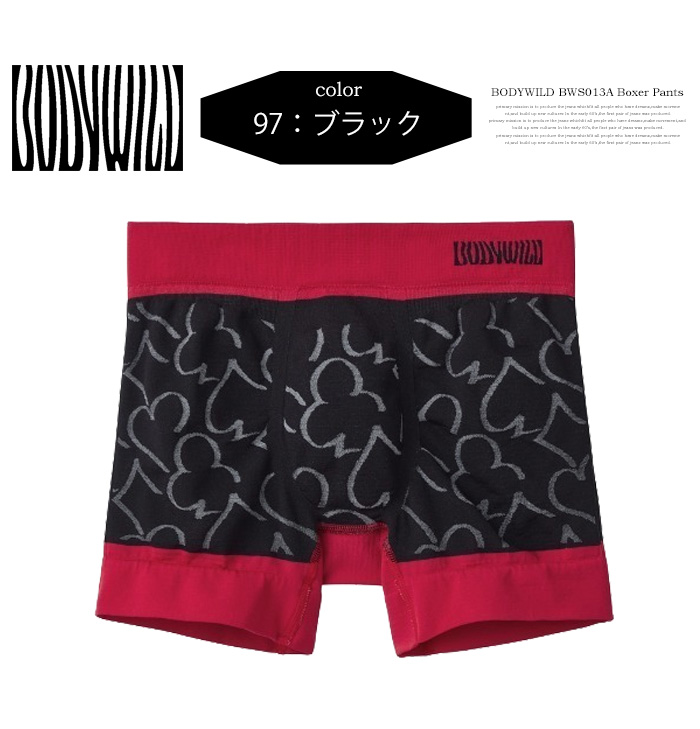 BODY WILD（ボディワイルド） GUNZE グンゼ ボクサーパンツ 前とじ