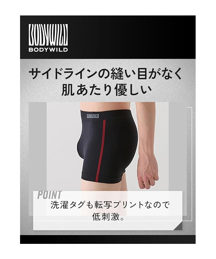 BODY WILD GUNZE グンゼ ボディワイルド ボクサーパンツ 前とじ 立体