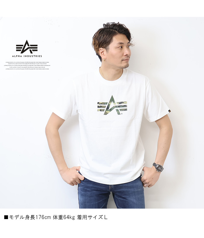 ALPHA INDUSTRIES アルファ インダストリーズ A-マークプリント 半袖 T