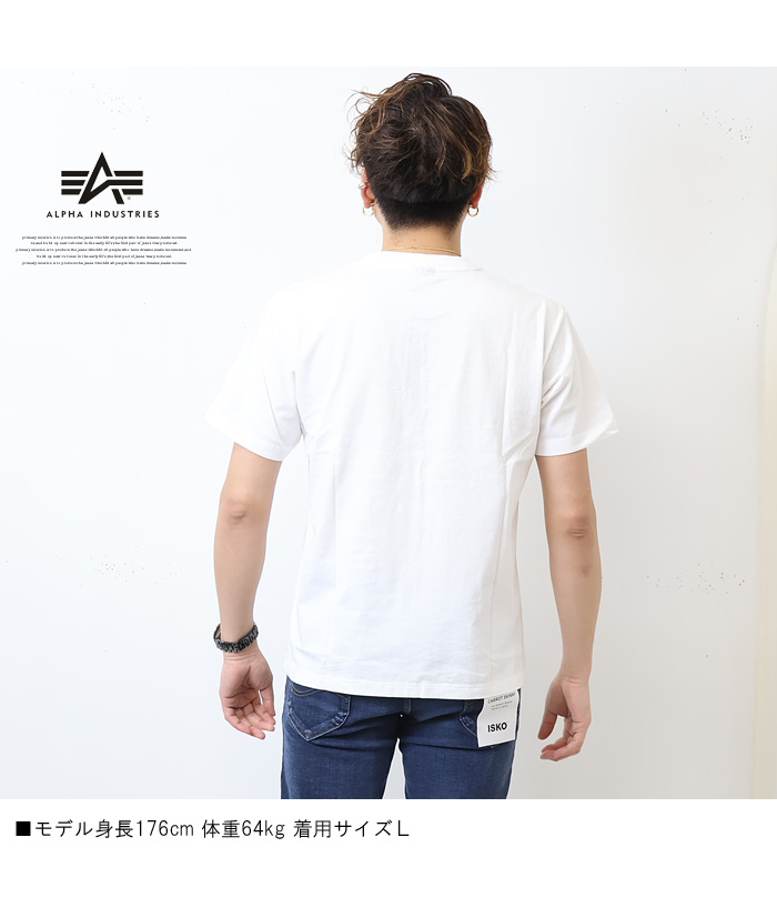 ALPHA INDUSTRIES アルファ インダストリーズ A-マークプリント 半袖 T