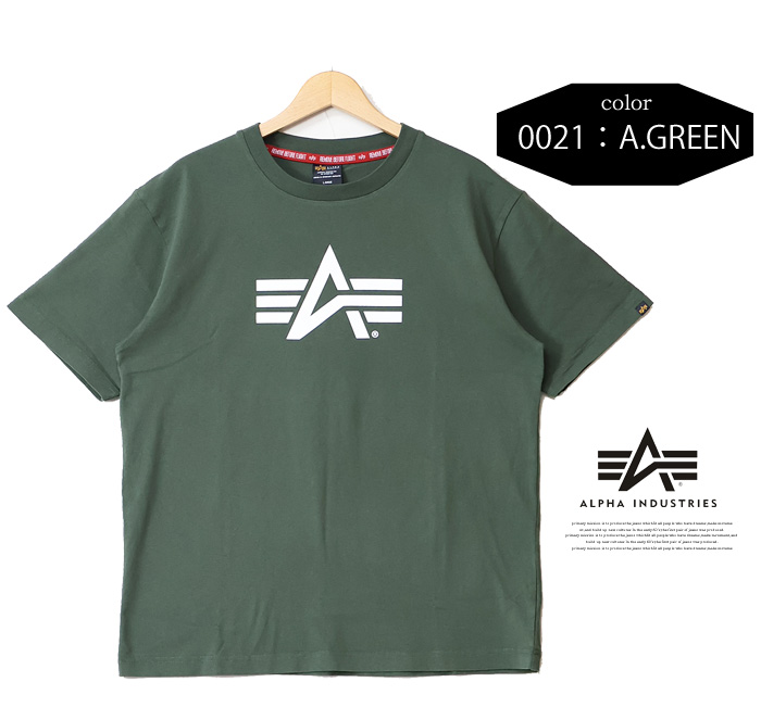 ALPHA INDUSTRIES アルファ インダストリーズ A-マークプリント 半袖 T