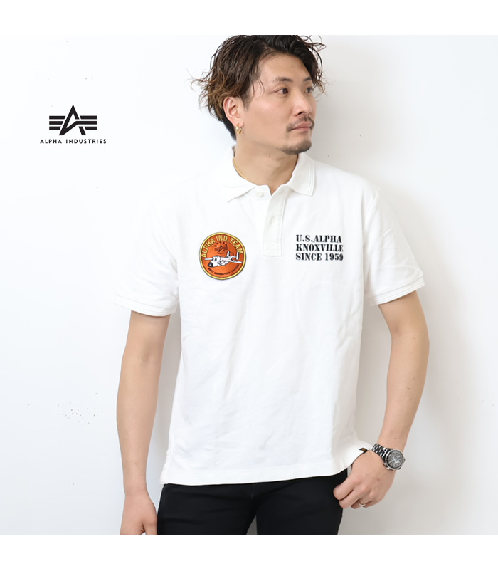 ALPHA アルファ　半袖ポロシャツ SOUVENIR Alpha Industries ALPHA INDUSTRIES アルファ インダストリーズ