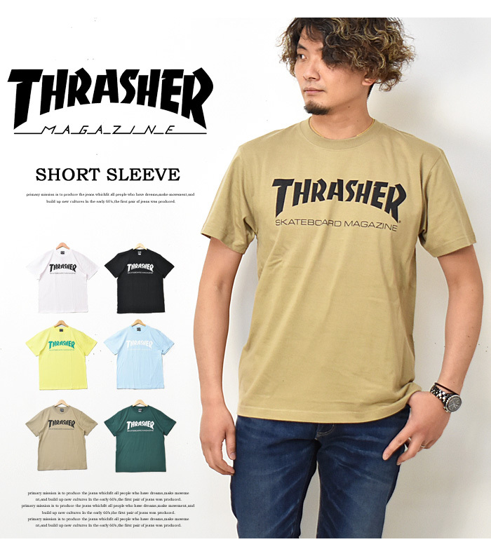 SALE セール THRASHER スラッシャー ロゴプリント 半袖 Tシャツ