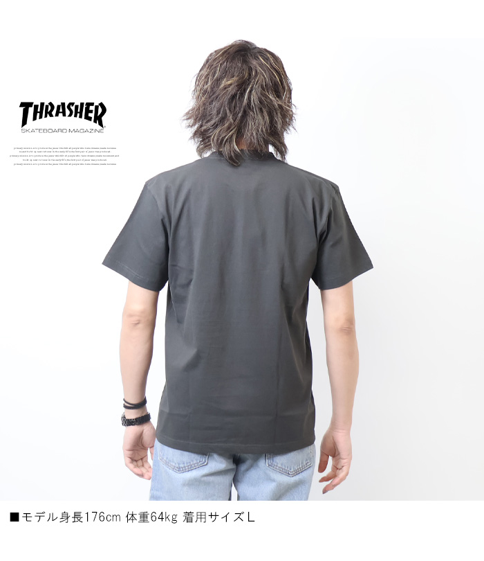 THRASHER スラッシャー ロゴプリント 半袖Tシャツ 半T メンズ