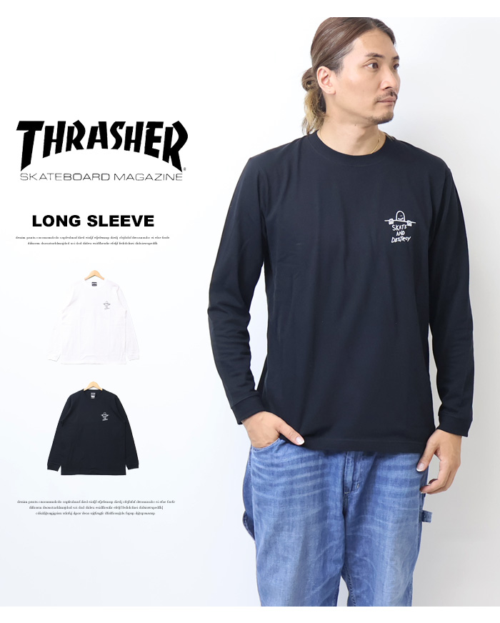 THRASHER（スラッシャー） マークゴンザレス ロゴプリント 長袖Tシャツ