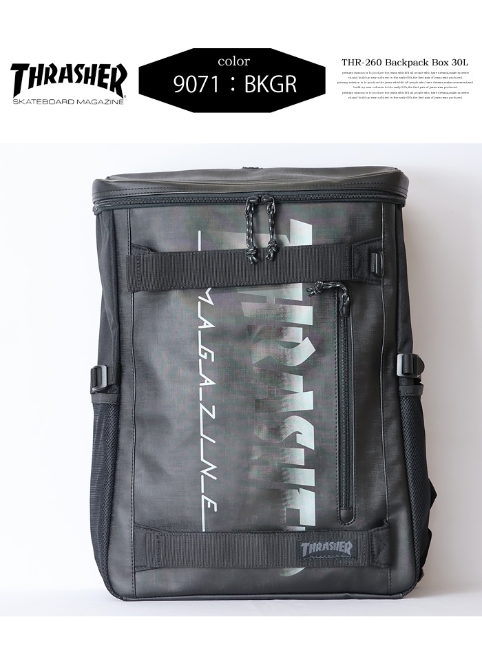 THRASHER（スラッシャー） バックパック ボックス 30L スクエア