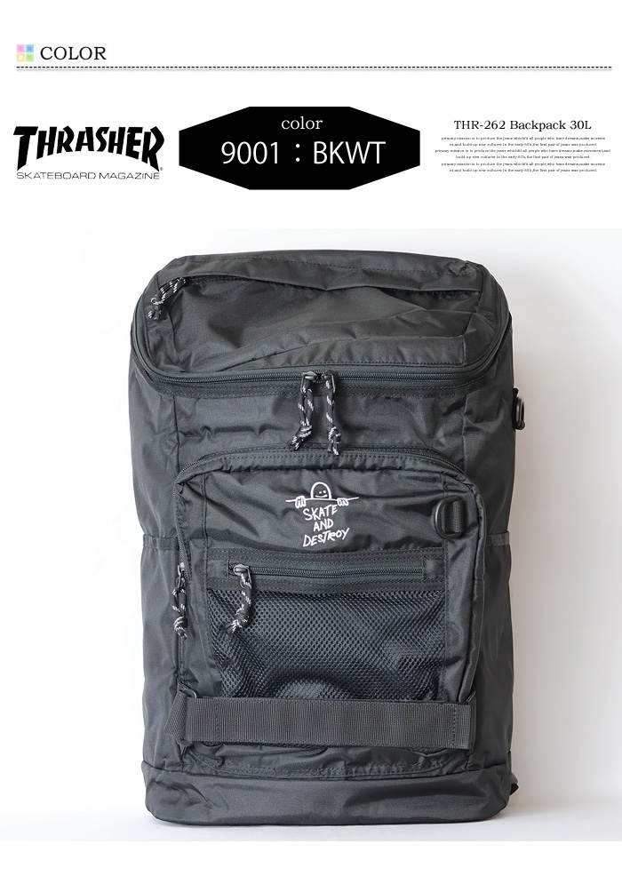 THRASHER（スラッシャー） バックパック 30L GONZ スクエアリュック