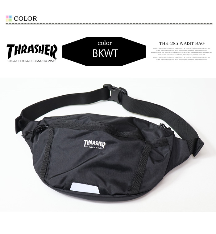 THRASHER スラッシャー ウエストバッグ ウエストポーチ ボディ THRASHER スラッシャー ウエストバッグ ウエストポーチ ボディ