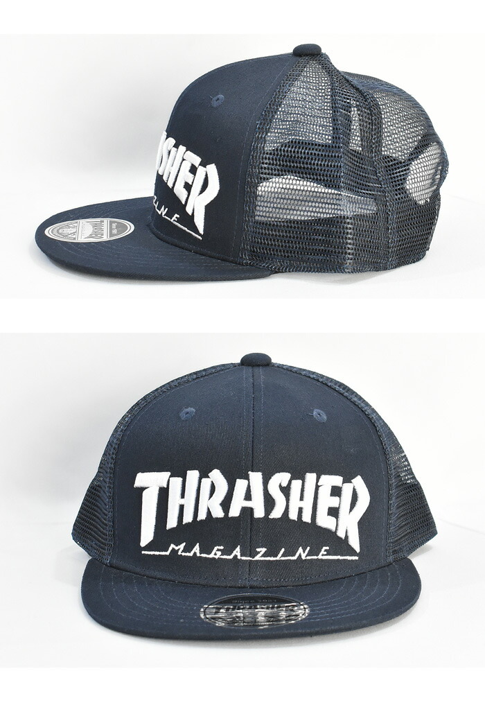 THRASHER スラッシャー ロゴ刺繍 マグロゴ メッシュキャップ