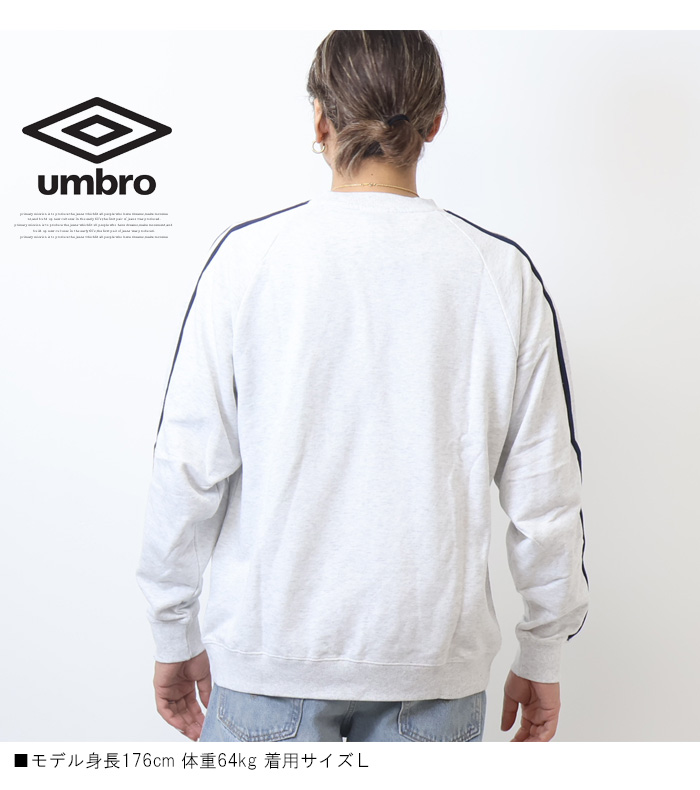 LOGOS UMBRO アンブロ umbro 別注 クルーネックスウェットシャツ