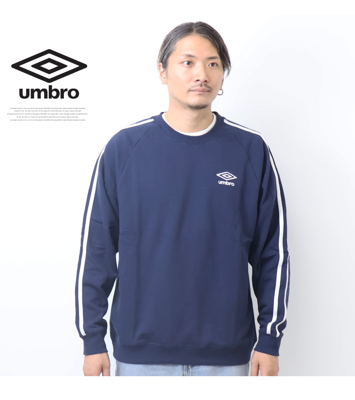 LOGOS UMBRO アンブロ umbro 別注 クルーネックスウェットシャツ