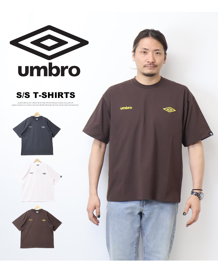 umbro UMBRO アンブロ 別注 ロゴ刺繍 半袖Tシャツ 半T メンズ