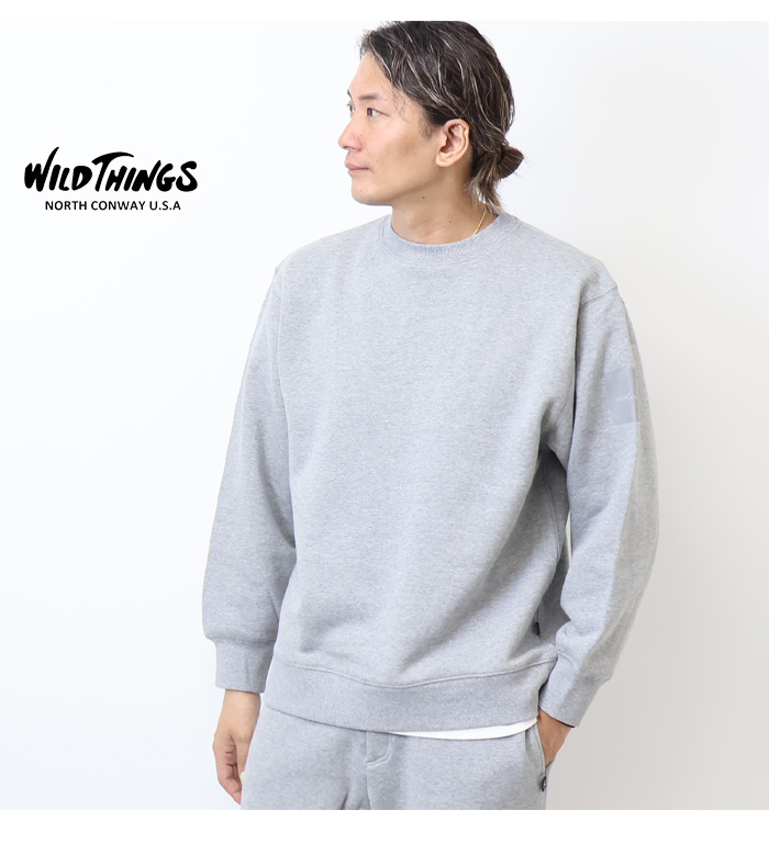 WILD THINGS ワイルドシングス クルーネックスウェットシャツ 裏