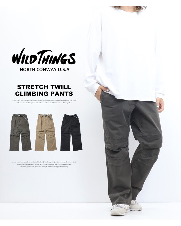 WILD THINGS ワイルドシングス ツイル クライミングパンツ メンズ ボトムス 送料無料 WT24139AD