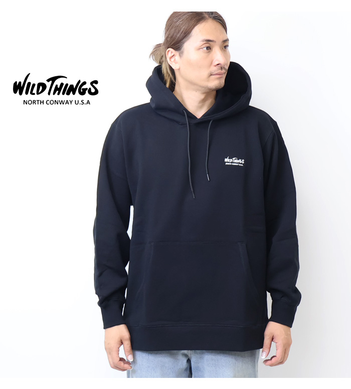 WILD THINGS（ワイルドシングス） ワンポイント スウェットパーカー 裏