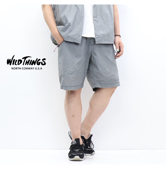 ENDS and MEANS ナイロン ワイド ハーフパンツ 極ワイドハーフパンツ