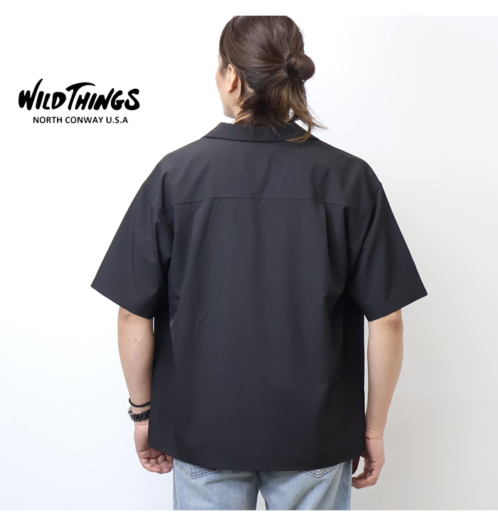 WILD THINGS（ワイルドシングス） オープンカラーシャツ 胸ポケット
