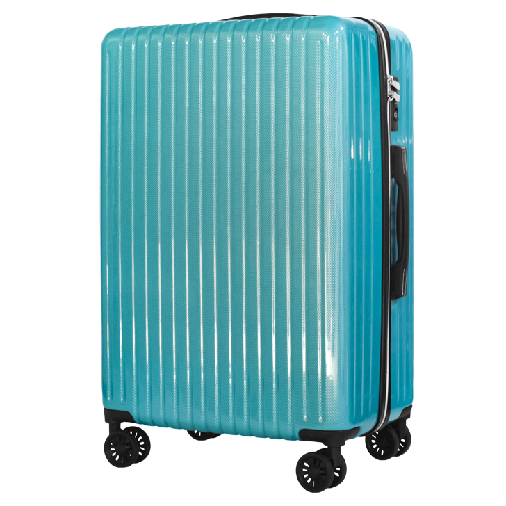 スーツケース キャリーケース 鏡面 カーボン柄 Mサイズ 中型 TSAロック 
