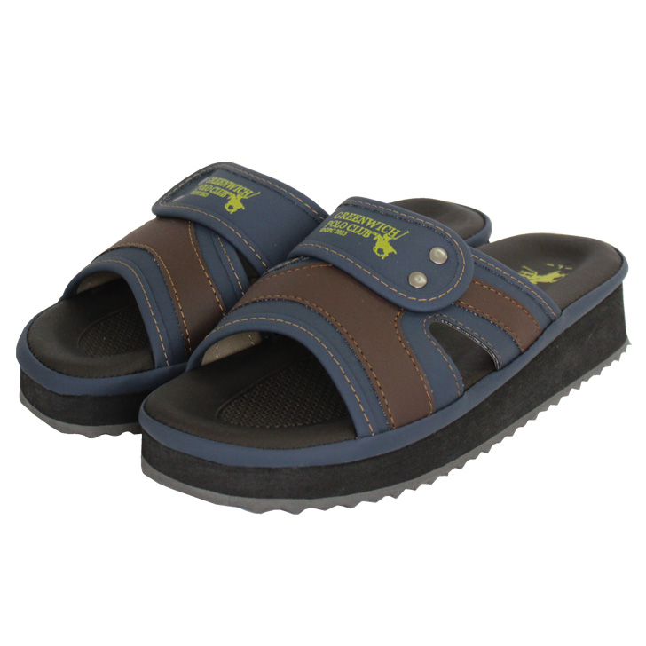 GREENWICH POLO CLUB メンズ サンダル スリッパ 室内 室外 兼用 軽量 M L LL |  | 01