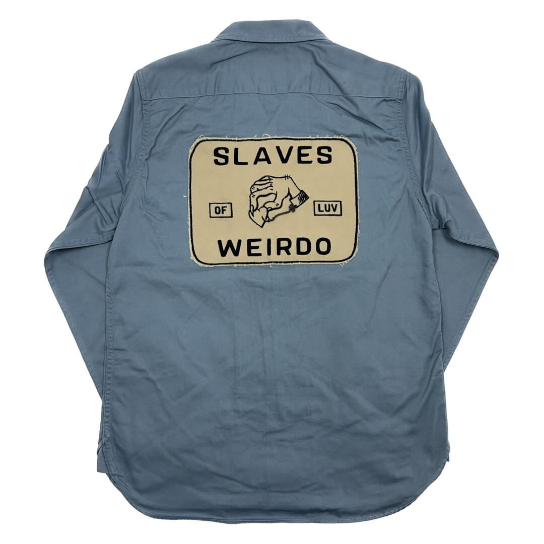 ウィアード ワークシャツ 長袖 メンズ WEIRDO SLAVES - L/S WORK SHIRTS GLADHAND グラッドハンド GANGSTERVILLE ギャングスタービル OLD CROW オールドクロウ｜rezar｜03