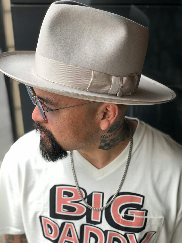 GLAD HAND & Co. - HAT JOHN G (WHITE) グラッドハンド ビーバー