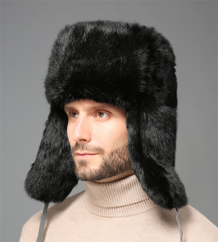 帽子 メンズ 秋冬 ハット フェイクファー メンズキャップ ロシア帽 男性用 もこもこ ロシアン帽 ふわふわ ファー