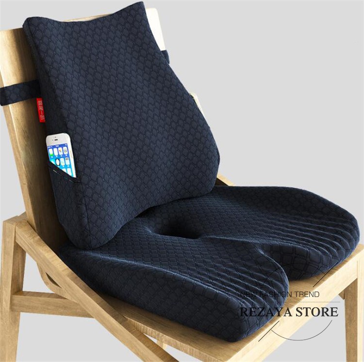 腰痛クッション 骨盤クッション 姿勢矯正 座布団 オフィス用 椅子 猫背 ドライブ 腰痛対策 デスクワーク 釣り 椅子用 パッド 健康グッズ プレゼント Officecushion005 Rezayastore 通販 Yahoo ショッピング