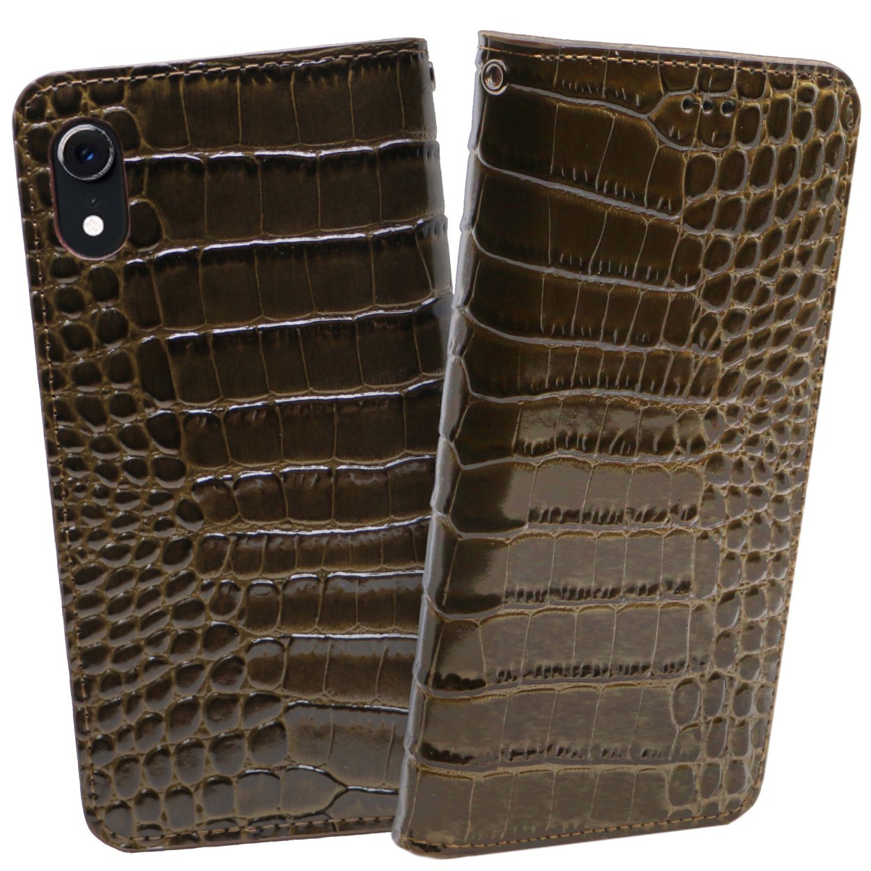 けにに ヤフオク! アイホン クロコダイル スマホケース ... - ワニ本革 ...