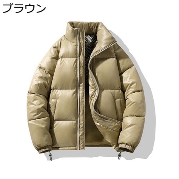 ダウンジャケット メンズ 冬服 キルティング 無地 ブルゾン 大きいサイズ 防寒着 暖かい 保温 アウター コート カジュアル トップス