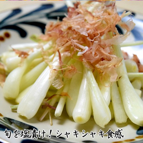 島ラッキョウの食べ方(生)