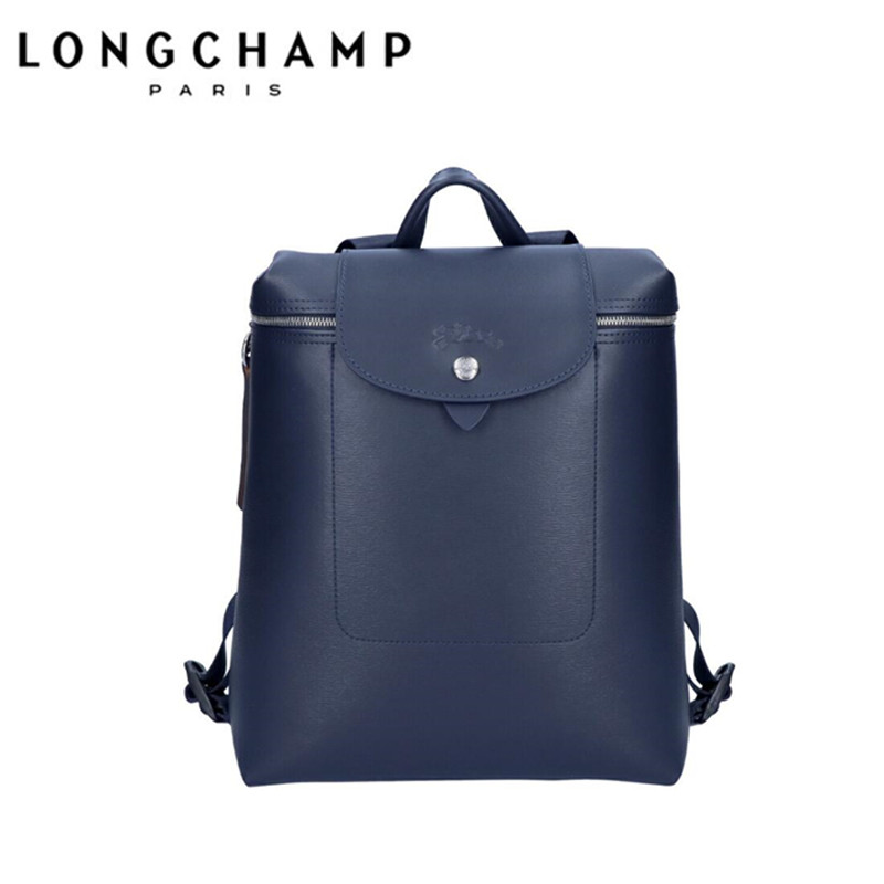 美品LONGCHAMP ロンシャン リュック バックパック ネイビー ロンシャン LONGCHAMP リュック バックパック プリアージュ