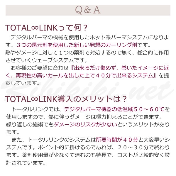 Bnext デジタルパーマ機器専用 ホット系パーマシステム TOTAL∞LINK Cクリーム 400ml　トータルリンクトータルリンク
