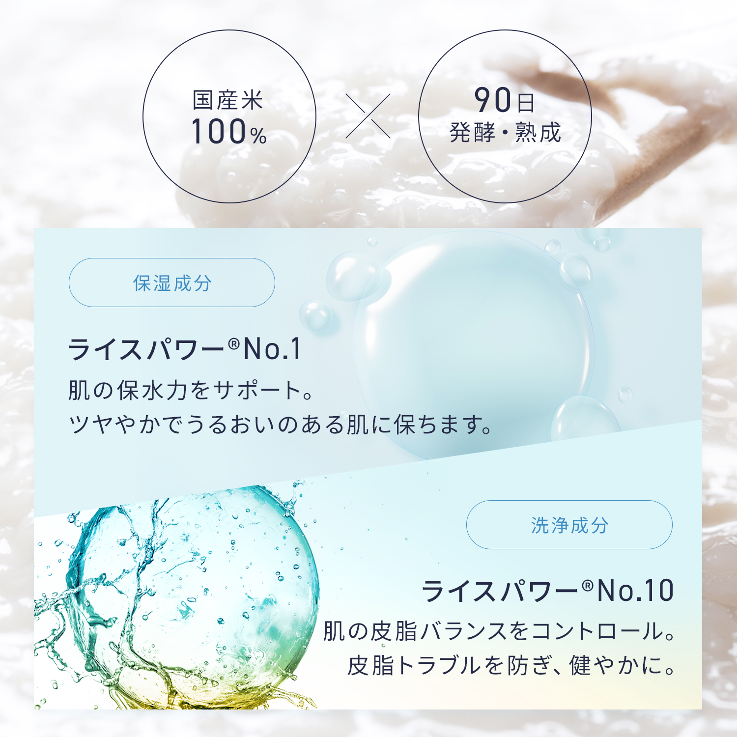 RICE FORCE（ライスフォース） ふきとり化粧水 角質 毛穴ケア 保湿