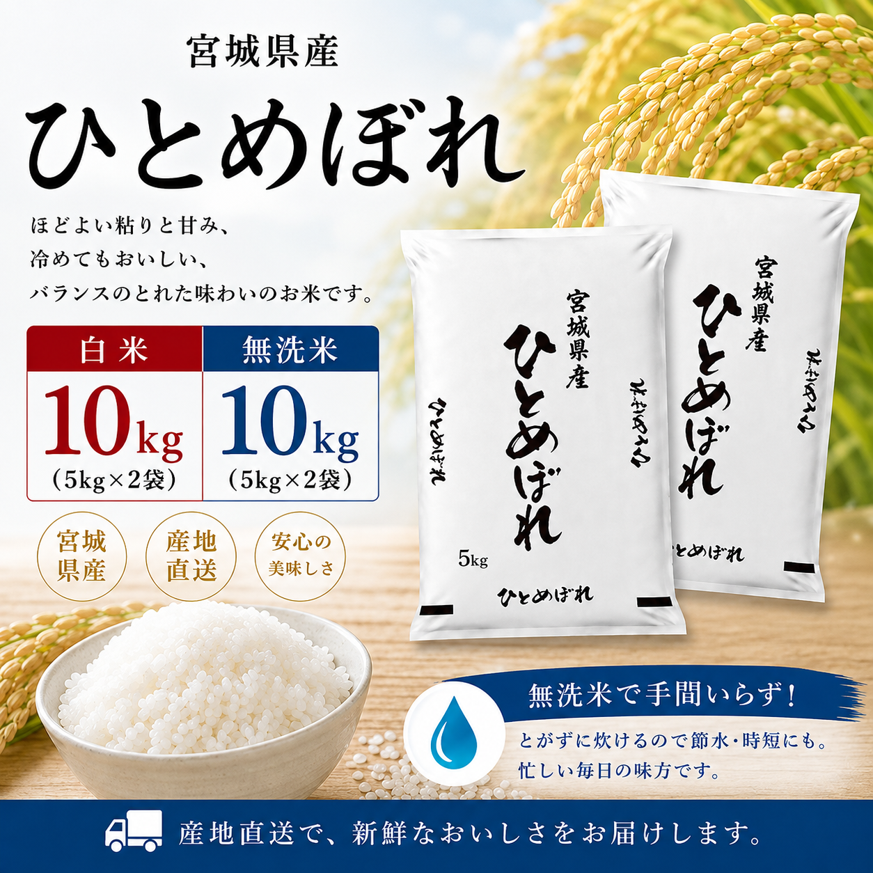 ひとめぼれ 令和7年産 宮城県産 登米産 玄米 30kg 未調整玄米 検査1等