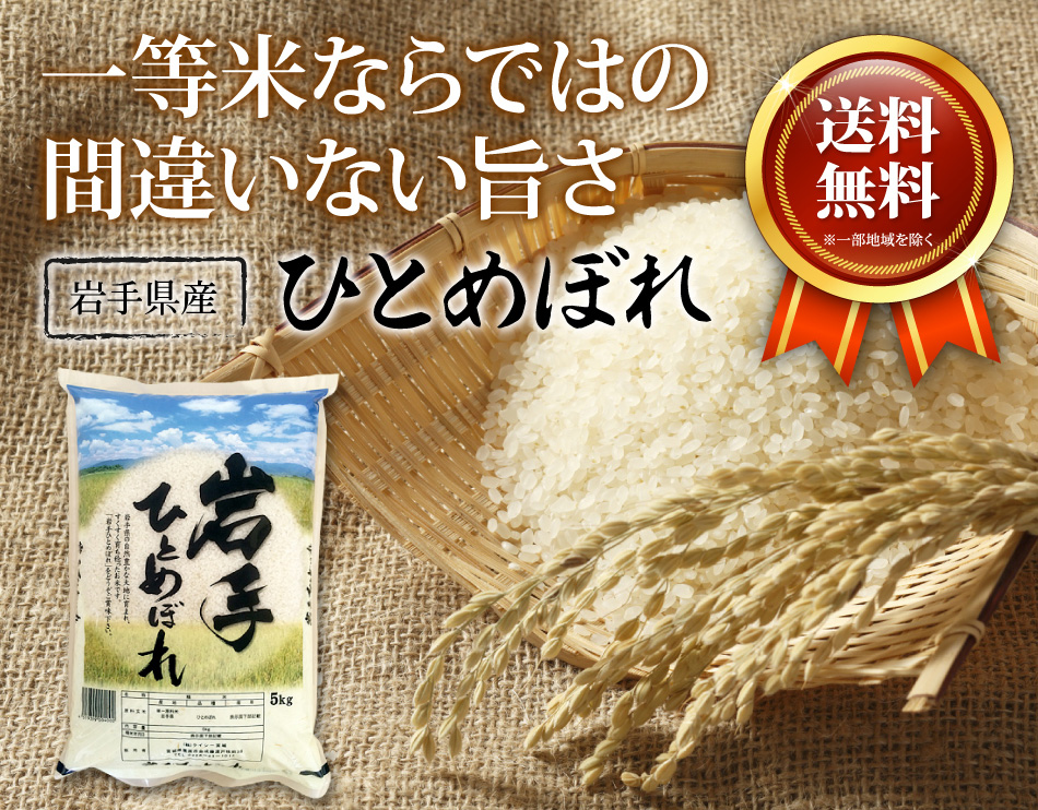 新米 米 20kg ひとめぼれ 岩手県産 米20kg お米 白米 令和5年産 送料